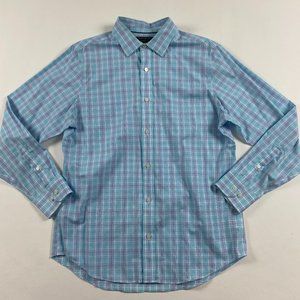 NWOT Banana Republic Non Iron Slim Fit Shirt Mens Large 16-16.5  34-35 Button Up